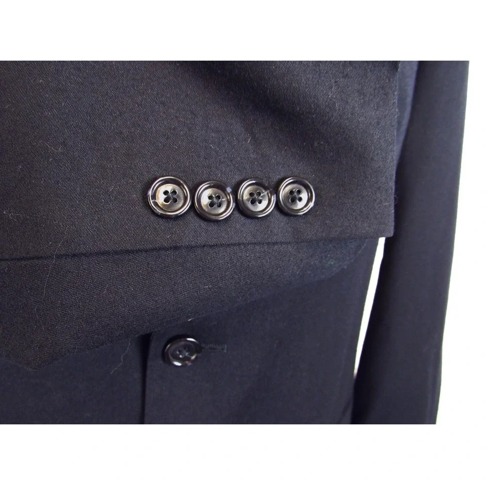 Jos A Bank Men's Navy Blue Suit Jacket Blazer Winter Wool/Cashmere Size 43L
